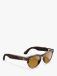 Ray-Ban Meta Headliner (Standard) Smart Glasses, Stone, Clear to Yellow Transition Lens