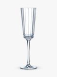 Eclat Cristal d'Arques Paris Macassar Glass Flute, Set of 6, 170ml, Clear