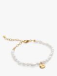 Monica Vinader Capri Gold Vermeil Pearl Pendant Bracelet