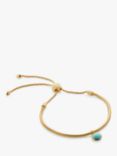 Monica Vinader Eclipse Amazonite Bracelet, Gold