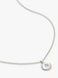 Monica Vinader Birthstone Round Pendant Necklace