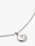Monica Vinader Birthstone Round Pendant Necklace