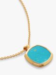 Monica Vinader Turquoise Pendant Necklace, Gold