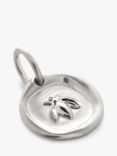 Monica Vinader Bee Pendant Charm, Silver