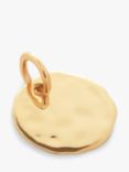 Monica Vinader Yellow Gold Siren Round Disc Pendant