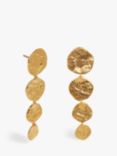 Monica Vinader Capri Gold Vermeil Disc Cocktail Earrings