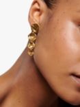 Monica Vinader Capri Gold Vermeil Disc Cocktail Earrings