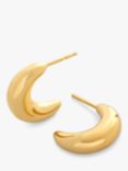 Monica Vinader Crescent Moon Demi-Hoop Earrings, Gold