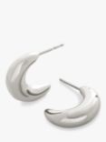 Monica Vinader Crescent Moon Medium Earrings, Silver