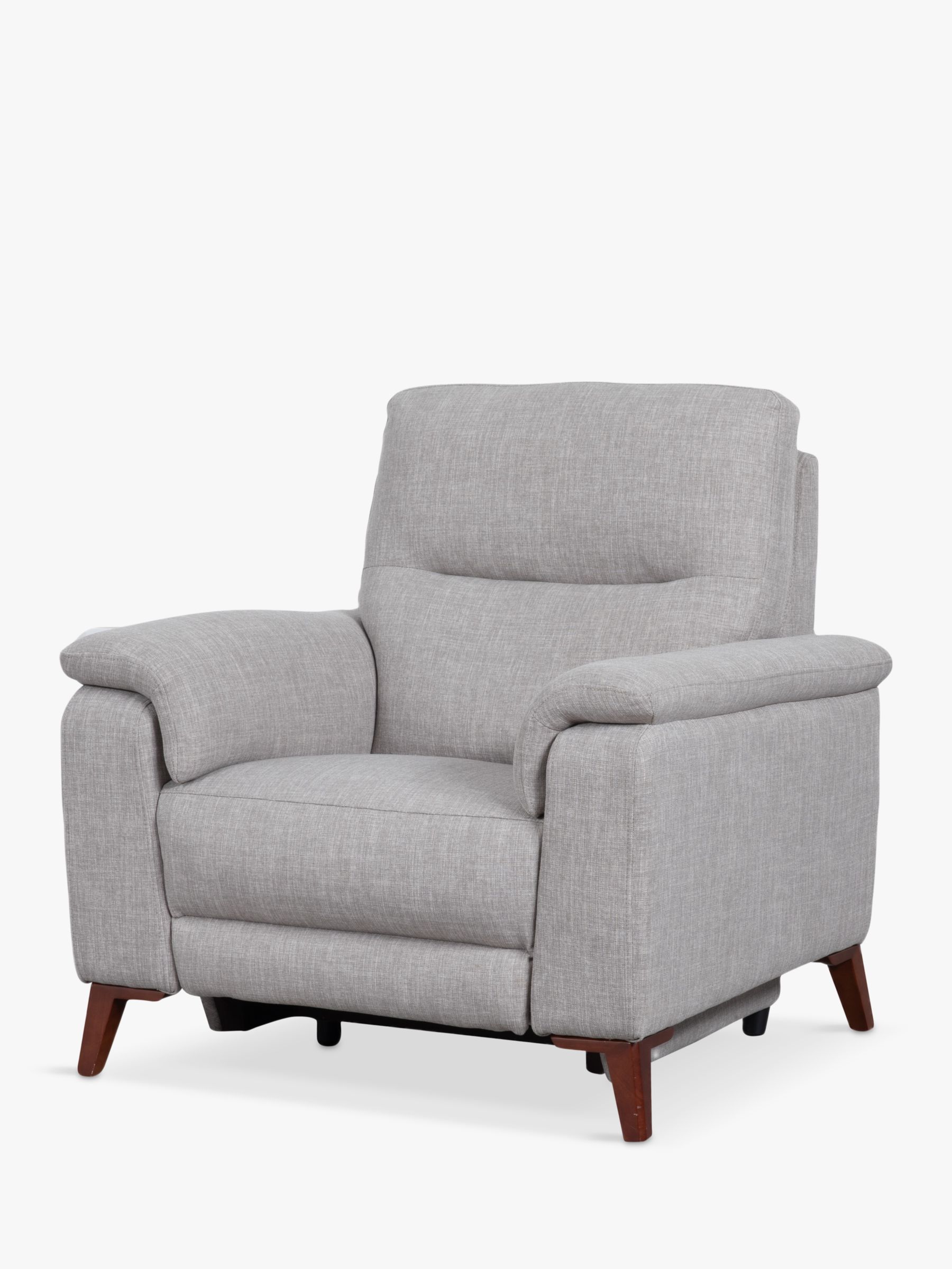 Slant Range, John Lewis Slant Power Recliner Armchair, Grey Textured