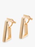 Emma Holland Triangle Hoop Clip-On Earrings, Gold