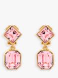 Emma Holland Rose Crystal Drop Clip-On Earrings, Gold