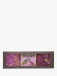 Sara Miller Haveli Garden Collection Square Tin Caddy, Set of 3, 4L, Purple/Multi