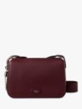 Mulberry Billie Small Classic Grain Leather Cross Body Bag, Black Cherry