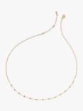 Astley Clarke Beaded and Flat Link Chain Necklace, Gold