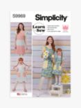 Simplicity Misses and Children's Reversible Aprons Sewing Pattern, S9969