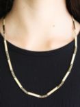 Vintage Fine Jewellery Pre-Loved 9ct Yellow Gold Mix Chain Necklace, Dated Circa 1980s