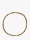 Vintage Fine Jewellery Second Hand 9ct Yellow Gold Chunky Spiga Link Chain Necklace