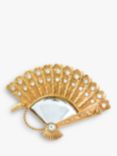 Eclectica Pre-Loved Swarovski Crystal Spanish Fan Brooch, Dated Circa the 1980s