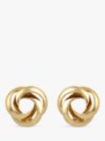 Eclectica Vintage Knot Clip-On Earrings, Dated Circa the 1980s, Gold