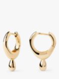 PDPAOLA Fluid Drop Pendant Earrings, Yellow Gold