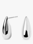 PDPAOLA Teardrop Stud Earrings, Silver