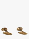 Vintage Fine Jewellery Second Hand 9ct Yellow Gold Engraved Chain Cufflinks, Dated Chester 1898