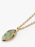 PDPAOLA Marquise Aventurine Pendant Necklace, Gold