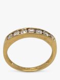 Vintage Fine Jewellery Second Hand 18ct Yellow Gold and Diamond Half Eternity Ring, Gold
