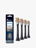 Philips Sonicare HX9094/11 A3 Premium All-in-One Replacement Brush Heads, Pack of 4, Black