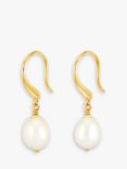 Dower & Hall Baroque Baroque Pearl Drop Earrings, Gold