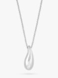 Dower & Hall Men's Lucky Teardrop Charm Necklace