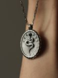 Dower & Hall Men's Snake Talisman Pendant Necklace