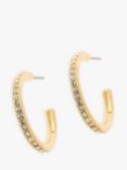 Melissa Odabash Crystal Hoop Earrings, Gold