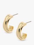 Melissa Odabash Gold Plated Twist Hoop Earrings, Gold