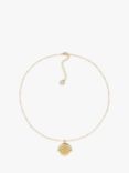 Melissa Odabash Gold Plated Love Spinning Disc Necklace, Gold