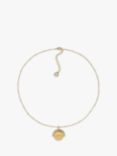 Melissa Odabash Gold Plated Love Spinning Disc Necklace, Gold