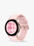 Samsung Galaxy Watch FE, Bluetooth, 40mm, Aluminium with Silicone Strap, Pink Gold