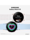 Samsung Galaxy Watch FE, Bluetooth, 40mm, Aluminium with Silicone Strap, Silver