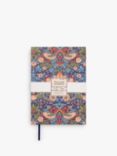 William Morris At Home A4 Strawberry Thief Vegan Journal, Blue