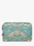 William Morris At Home Strawberry Thief Wash Bag, Blue