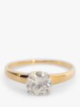 L & T Heirlooms Second Hand 18ct Yellow Gold Solitaire Diamond Engagement Ring
