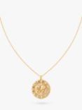 Astrid & Miyu Bold Zodiac Pendant Necklace, Gold