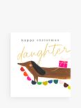 Caroline Gardner Daughter Sausage Dog Christmas Card