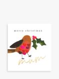 Caroline Gardner Mum Christmas Robins Card