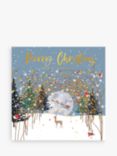 Belly Button Designs Daughter Deer Scene Christmas Card