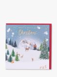 Belly Button Designs Son Sleigh over Moon Christmas Card