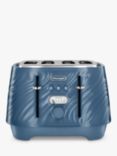 De'Longhi Ballerina Seta 4 Slice Toaster, Silky Blue