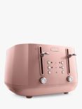 De'Longhi Eclettica 4 Slice Toaster, Pink