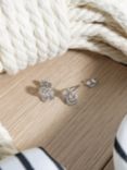 Kit Heath Marina Rope Knot Stud Earrings, Silver